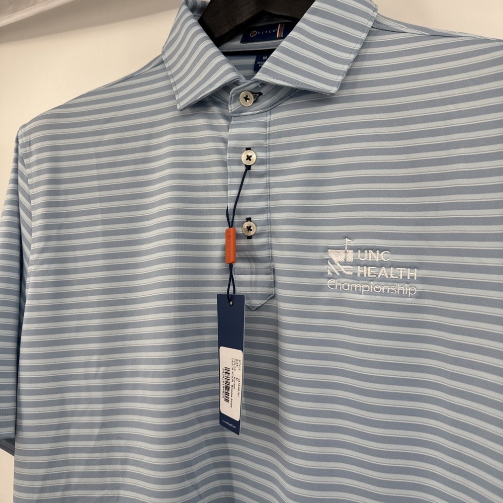 STITCH ATHLETIC Broome‎ STRIPE POLO Men's SIZE: M, Horizon New Logo UNC Health